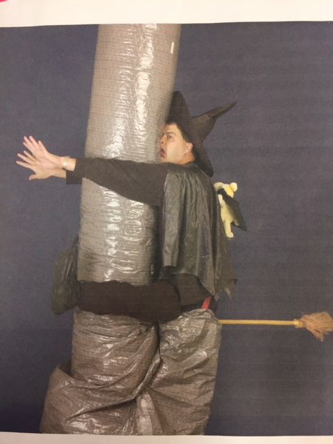 witch slamming into pole